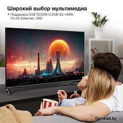 Телевизор LED Starwind 43" SW-LED43UG403 Яндекс.ТВ Frameless черный 4K Ultra HD 60Hz DVB-T DVB-T2 DV