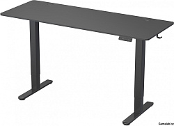 Стол для компьютера Cactus CS-EDL-BBK столешница ДСП черный каркас черный 160x71x60см