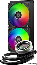 Система водяного охлаждения ID-Cooling FX240 Inf ARGB Soc-AM5/AM4/1151/1200/2066/1700 черный 4-pin 2