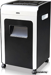 Шредер Deli E9917-EU черный/белый с автоподачей (секр.P-4)/фрагменты/16лист./31лтр./скрепки/скобы/пл