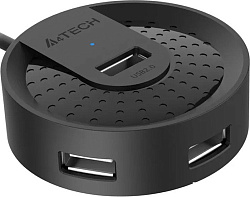 Разветвитель USB 2.0 A4Tech HUB-20 4порт. черный
