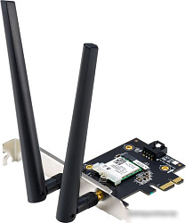 ASUS Адаптер беспроводной связи (Wi-Fi) ASUS PCE-AX1800 / EU (90IG07A0-MO0B00) (463849) >PCIe x1 WiF