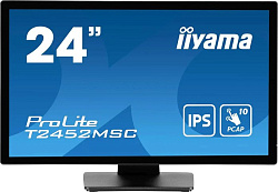 Монитор Iiyama 23.8" ProLite T2452MSC-B1 черный IPS LED 14ms 16:9 HDMI M/M матовая 1000:1 400cd 178г