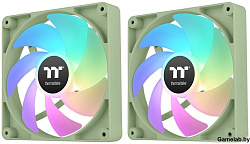 Вентилятор Thermaltake CT120 Sync Matcha ARGB зеленый 4-pin 25.8dB Ret (CL-F202-PL12MG-A)