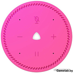 Умная колонка Yandex Станция Лайт Алиса розовый 5W 1.0 BT 10м (YNDX-00025N)