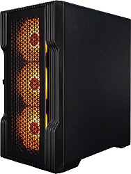 Корпус 1STPLAYER TRILOBITE T3 ARGB Black / mATX / 4x120mm ARGB fans / T3-BK-4F7