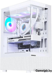 Корпус Formula Crystal Z1 PLUS белый без БП ATX 2xUSB2.0 1xUSB3.0 1xUSB3.1 audio bott PSU