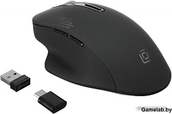 Мышь Oklick 636LWC черный оптическая (2400dpi) беспроводная USB/USB-C (6but)