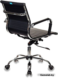 Кресло руководителя Бюрократ CH-883-LOW черный искусственная кожа низк.спин. крестовина металл хром