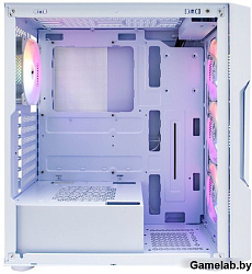 Корпус 1STPLAYER TRILOBITE T7-P White / ATX / 4x120mm LED fans / T7-P-WH-4F1-W