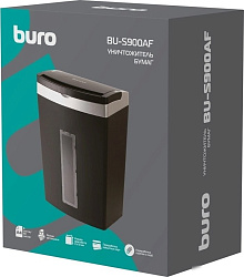 Шредер Buro Office BU-S900AF черный с автоподачей (секр.P-5) фрагменты 60лист. 21лтр. скрепки скобы 