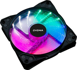 Вентилятор Digma DFAN-FRGB2 120x120x25mm 3-pin 4-pin (Molex)23dB 115gr LED Ret