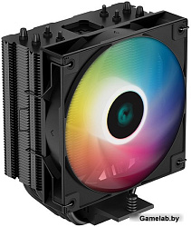 Кулер DEEPCOOL AG400 BK ARGB LGA1700/1200/115X/AM5/AM4 (18шт/кор, TDP 220W, PWM, ARGB Fan 120mm, 4 т