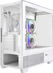 Корпус Powercase Vision Micro M3W, Tempered Glass, 3x 120mm ARGB PWM Fan, белый, mATX  (CVMMW-A3)