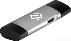 Устройство чтения карт памяти USB 2.0/Type C Digma CR-СU2520-G серый