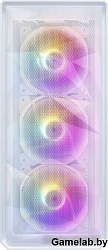 Корпус 1STPLAYER FD3 White / ATX / 4x120mm LED fans inc. / FD3-WH-4F1-W