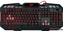 Клавиатура Defender Doom Keeper GK-100DL RU [45100] {Проводная игровая клавиатура, 3-х цветная,19 An