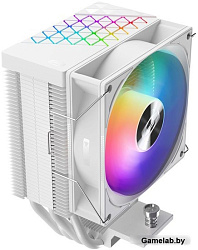 Кулер PCCooler R400 ARGB WH S115X/1200/1700/AM4/AM5 (TDP 180W, 90mm ARGB Fan, 4 тепловые трубки 6мм,