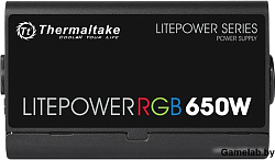 Блок питания Thermaltake Litepower RGB 650W (PS-LTP-0650NHSANE-1) v2.3, A.PFC, 80 Plus , Fan 12 cm, 