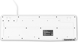 Клавиатура Оклик 305M белый USB Multimedia (1875227)