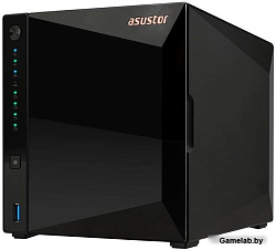 ASUSTOR AS3304T V2 4-Bay NAS/MPl/ARM64 64-bit 1.7GHz/2GBDDR4/noHDD,LFF(HDD,SSD),/1x2.5GbE(LAN)/3xUSB
