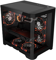 Корпус 1STPLAYER UVIEW UV5 Black / mATX / UV5-BK