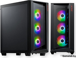 XPG CRUISER BLACK (CRUISERST-BKCWW) (Midi-Tower, черный, TG, 120mm ARGB fan*3)