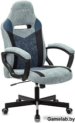 Кресло игровое Бюрократ VIKING 6 KNIGHT Fabric синий с подголов. крестовина металл