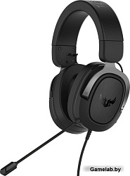 Наушники TUF GAMING H3 GUN METAL Headset w/ Mic Wired (3.5mm) 294g 20-20000Hz 50mm Drivers RTL (90YH