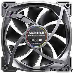 Вентилятор для корпуса Montech AX120 ARGB 120х120x25 черный 4-pin 27дБ (AX120 PWM BLACK) Ret