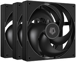 Вентилятор ID-COOLING AS-120-K TRIO (3 in 1) 120x120x25мм (20шт./кор, PWM, резиновые углы, черный, 3