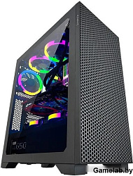 Корпус Azza Hive черный без БП ATX 8x120mm 5x140mm 2xUSB2.0 1xUSB3.0 audio bott PSU