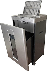 Шредер Office Kit SA200 (1,9х10) серый/черный с автоподачей (секр.P-5) фрагменты 200лист. 23лтр. пл.