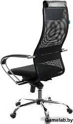 Кресло руководителя Бюрократ CH-609SL черный TW-01 TW-11 эко.кожа/сетка с подголов. крестов. металл 