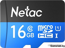 Флеш карта microSDHC 16Gb Class10 Netac NT02P500STN-016G-R P500 + adapter