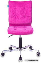 Кресло Бюрократ CH-330M/LT-15 без подлокотников малиновый крестовина металл