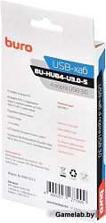 Разветвитель USB 3.0 Buro BU-HUB4-U3.0-S 4порт. черный	BURO	BU-HUB4-U3.0-S	