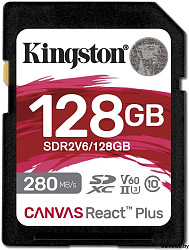 Флеш карта SDXC 128GB Kingston SDR2V6/128GB Canvas React Plus w/o adapter