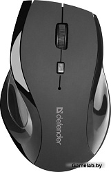 Мышь беспроводная оптическая DEFENDER Accura MM-295 черный,6 кнопок, 800-1600 dpi
