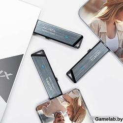 Флеш Диск A-Data 256Gb Type-C UE800 AELI-UE800-256G-CSG USB3.2 серебристый