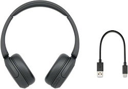 Наушники накладные Sony WH-CH520 черный беспроводные bluetooth оголовье (WH-CH520/B)