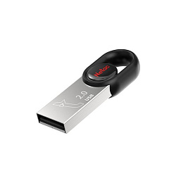 Флеш Диск Netac 32Gb UM2 NT03UM2N-032G-20BK USB2.0 серебристый/черный