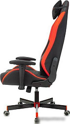 Кресло игровое Knight Neon черный/красный соты эко.кожа с подголов. крестов. металл