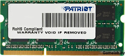 Patriot Signature Line 4GB DDR3 SO-DIMM PC3-12800 [PSD34G16002S]PSD34G16002S