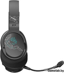 Наушники с микрофоном A4Tech Bloody GR370 черный мониторные BT оголовье (GR370)