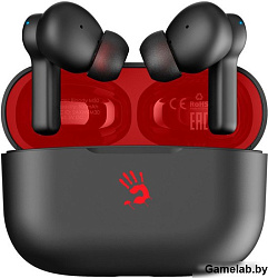 Гарнитура вкладыши A4Tech Bloody M30 черный/красный беспроводные bluetooth в ушной раковине (M30 (BL