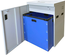 Шредер Office Kit S1650 3,9х35 белый (секр.P-4) фрагменты 35лист. 165лтр. скрепки скобы пл.карты CD