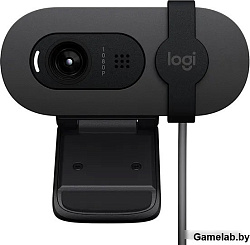 Камера Web Logitech HD Webcam Brio 100 Full графитовый 2Mpix (1920x1080) USB Type-C с микрофоном (96