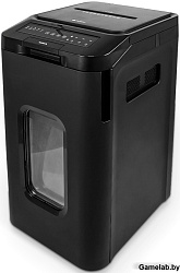 Уничтожитель документов ГЕЛЕОС АП55-4, DIN P-4 (4 ур-нь секр.), фрагмент 3,9х12мм, АВТОПОДАЧА 220 ли