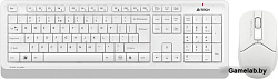 Клавиатура + мышь A4Tech Fstyler FG1012 клав:белый мышь:белый USB беспроводная Multimedia
